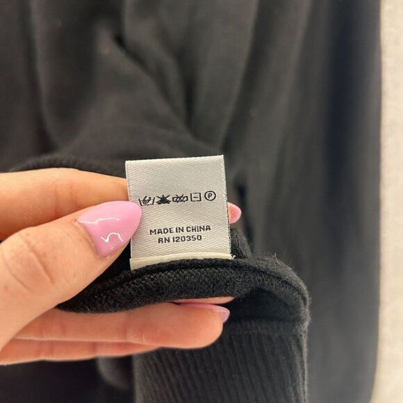 Mens Alashan Size XL Black Cashmere Sweater Crewneck Classic Soft Capsule Luxury - Picture 6 of 10